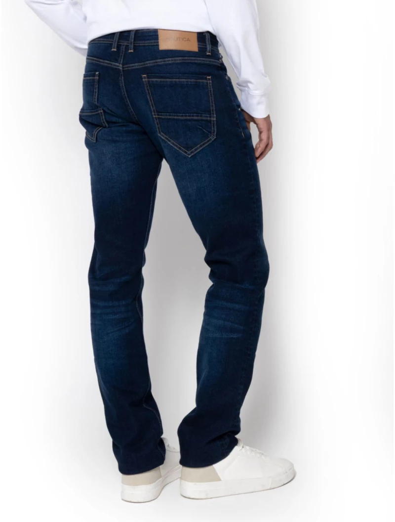 NAUTICA Ανδρικό blue black παντελόνι τζιν 5P7900 DKINDIGO