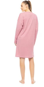 Γυναικείο Νυχτικό Pink Label - V neck -Ροζ - Regular Fit - Cotton