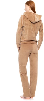 Γυναικεία Φόρμα Pink Label - Βελουτέ Sand - VELVET STRIPES - Cotton - Regular Fit