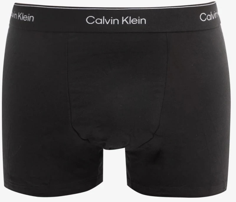 Ανδρικά boxer Calvin Klein - Μαύρο με χρωματιστό λάστιχο - 3 pack - Relaxed Trunk