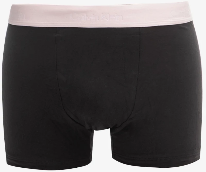 Ανδρικά boxer Calvin Klein - Μαύρο με χρωματιστό λάστιχο - 3 pack - Relaxed Trunk