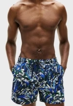 Ανδρικό Μαγιό Tommy Hilfiger - Μπλέ Floral - Βερμούδα με τσέπες - Polyester - Regular Fit