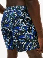 Ανδρικό Μαγιό Tommy Hilfiger - Μπλέ Floral - Βερμούδα με τσέπες - Polyester - Regular Fit