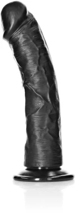 RealRock Ρεαλιστικό Dildo με Βεντούζα Μαύρο 20.5cm