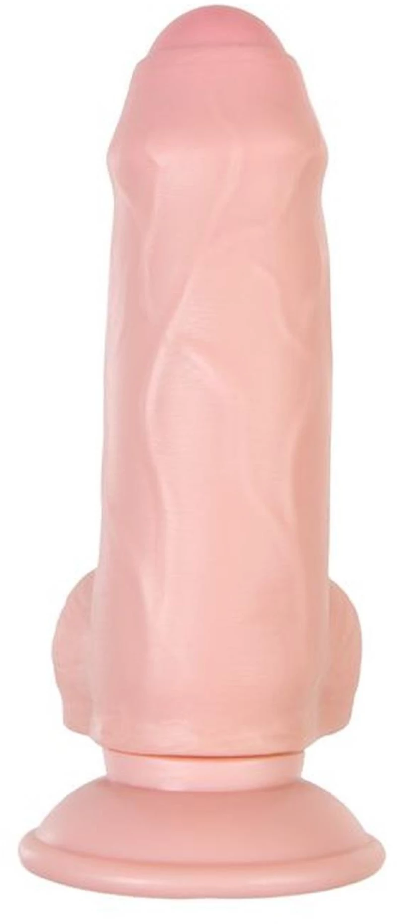 Ρεαλιστικό Dildo με Όρχεις και Βεντούζα Flesh 17cm