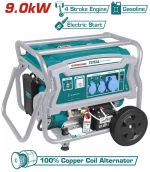 TOTAL Γεννήτρια βενζίνης μονοφασική με μίζα 9.000W (TP190006)
