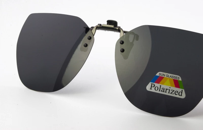 Clip On Flip Up Cat Eye Gray