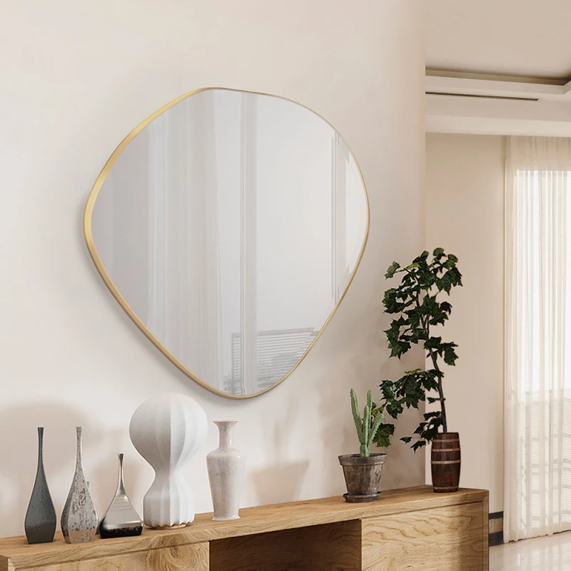 Καθρέπτης Mimo με πλαίσιο με φύλλο χρυσού 80x80cm Schuller 272250