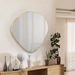 Καθρέπτης Mimo με πλαίσιο με φύλλο χρυσού 80x80cm Schuller 272250