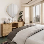Καθρέπτης Mimo με πλαίσιο με φύλλο χρυσού 80x80cm Schuller 272250
