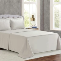 Σεντόνια σετ 4 300TC lt beige + 2 μαξ/κες 52x75 245x270cm Liolios Home 2595 MONACO