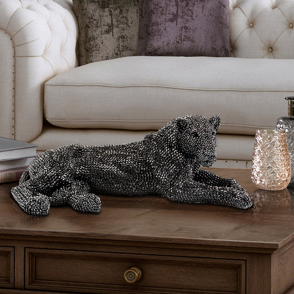 Λιοντάρι καθιστό μαύρο 64x22x32cm Schuller 946481