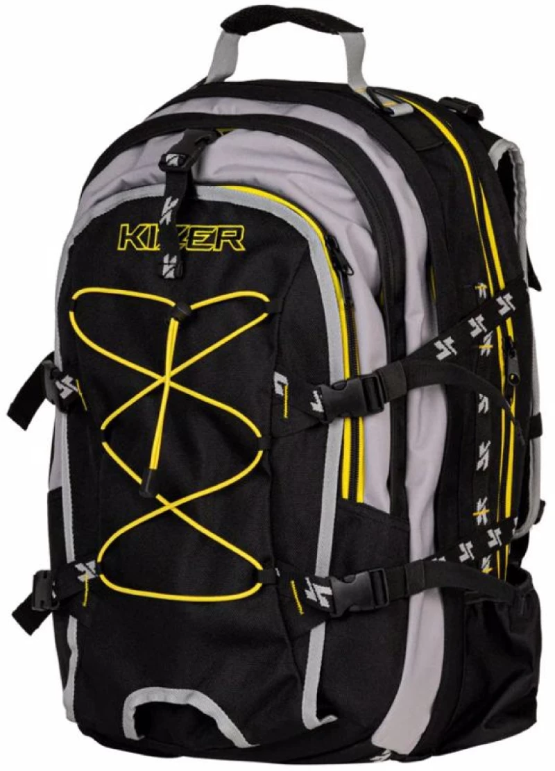 KIZER Kizer Bag Τσάντα - Μαύρο/Γκρι/Κίτρινο
