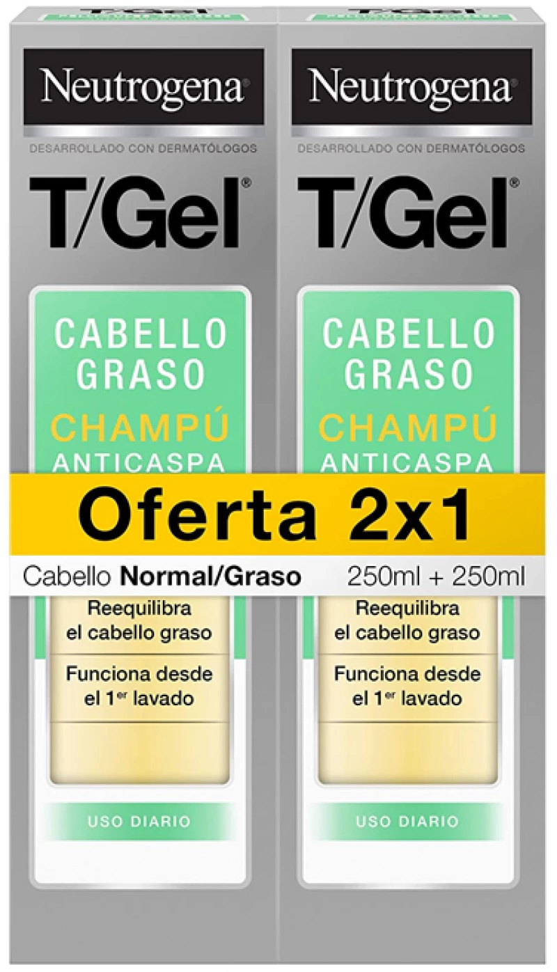 Neutrogena T-Gel Anti-Dandruff Shampoo Normal Greasy Hair 250ml 250ml