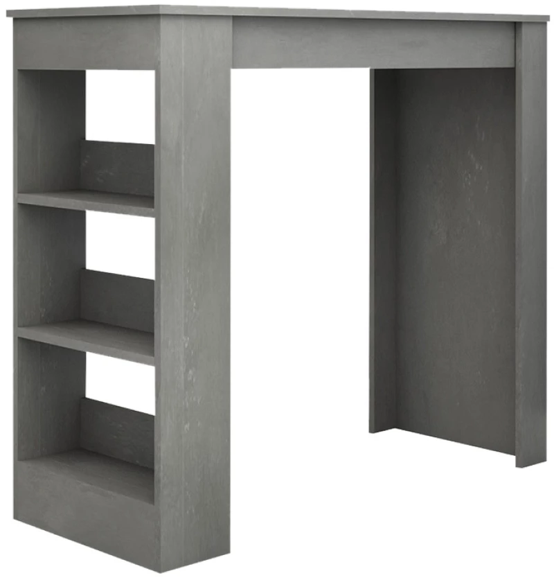 Τραπέζι μπαρ Deep  χρώμα γκρι σκυροδέματος 120x50x100εκ.