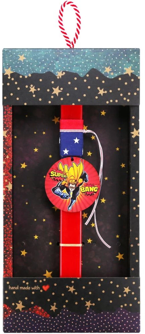 Λαμπάδα Basic -Super Hero BANG
