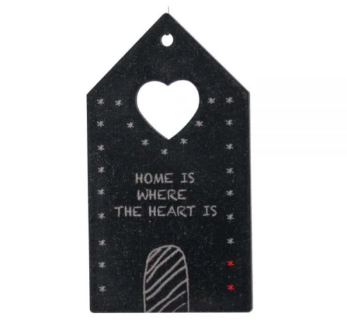 Μαυροπίνακας σπίτι 12εκ. Ξύλινο