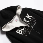 Ζακέτα με εσωτερική επένδυση αγόρι "Black white" μαύρη
