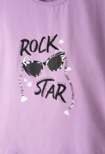Σετ κάπρι κορίτσι "Rock Star" λιλά