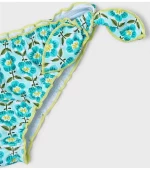 Σετ μαγιό μπικίνι κορίτσι "Blue floral" γαλάζιο