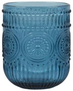 Ποτήρια Νερού (Σετ 6Τμχ) 374-225-641 8x10cm Blue Γυαλί