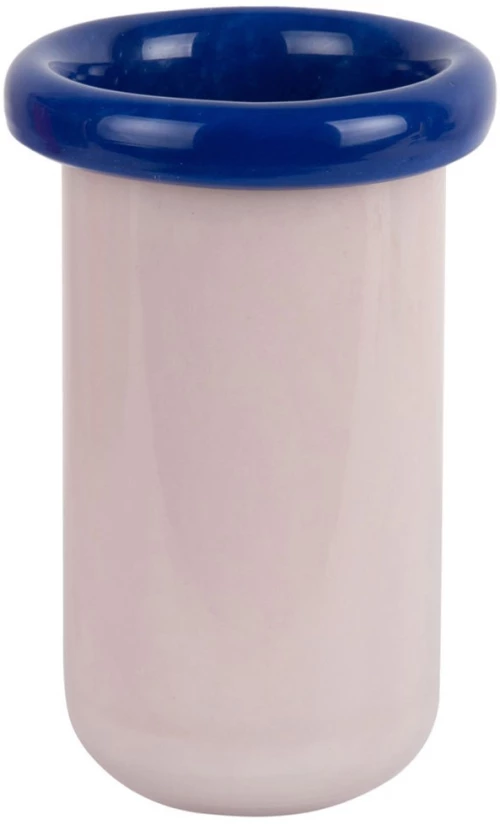 Βάζο Plegado XS PT4330LP Φ12,5x21cm Soft Pink-Cobalt Blue Present Time Γυαλί
