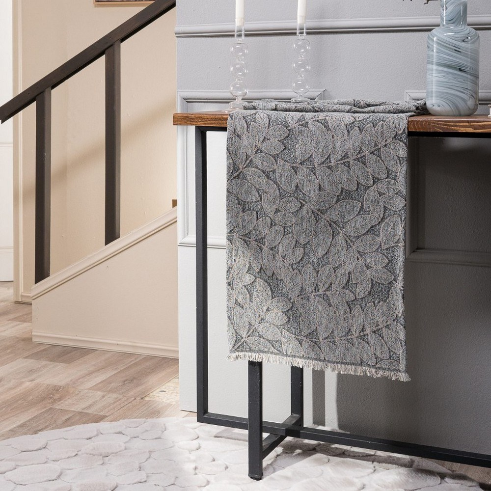 Τραβέρσα All Over Charlotte 04 Grey Teoran 45X180 Βαμβάκι-Πολυέστερ