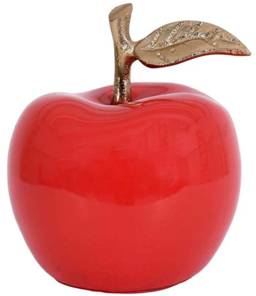Διακοσμητικό Μήλο 966-225-005 12x9cm Red Κεραμικό