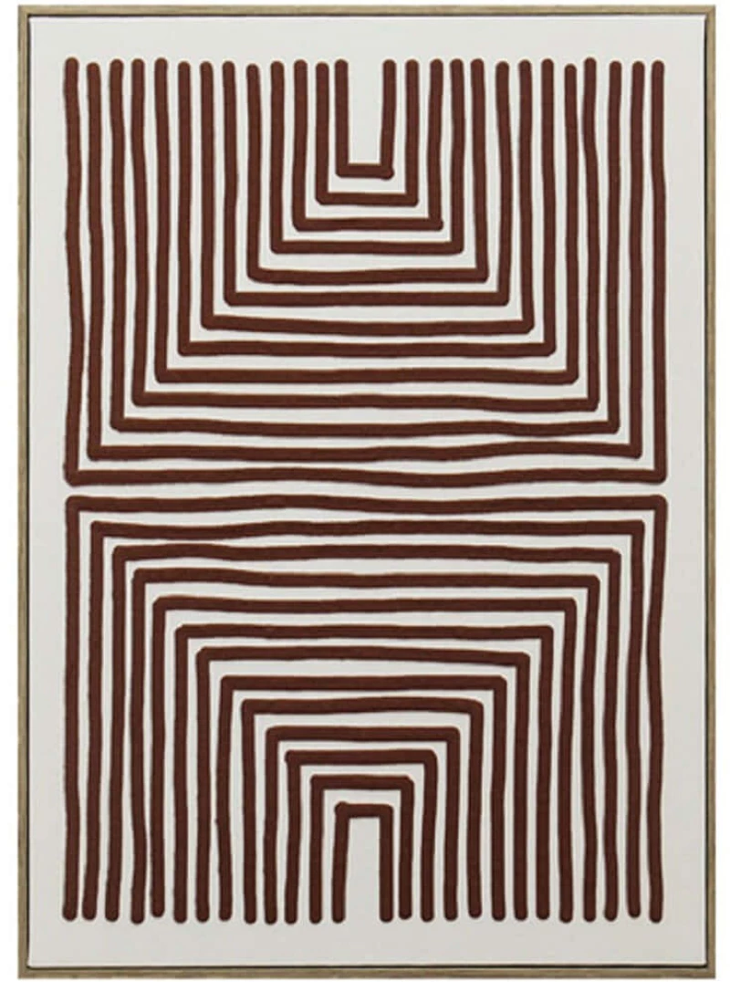 Πίνακας Καμβάς FAL413 45x2,5x60cm White-Red Espiel Κάθετοι Mdf,Καμβάς