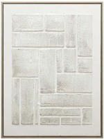 Πίνακας Καμβάς FAL328 50x70cm White Espiel Κάθετοι Mdf,Καμβάς