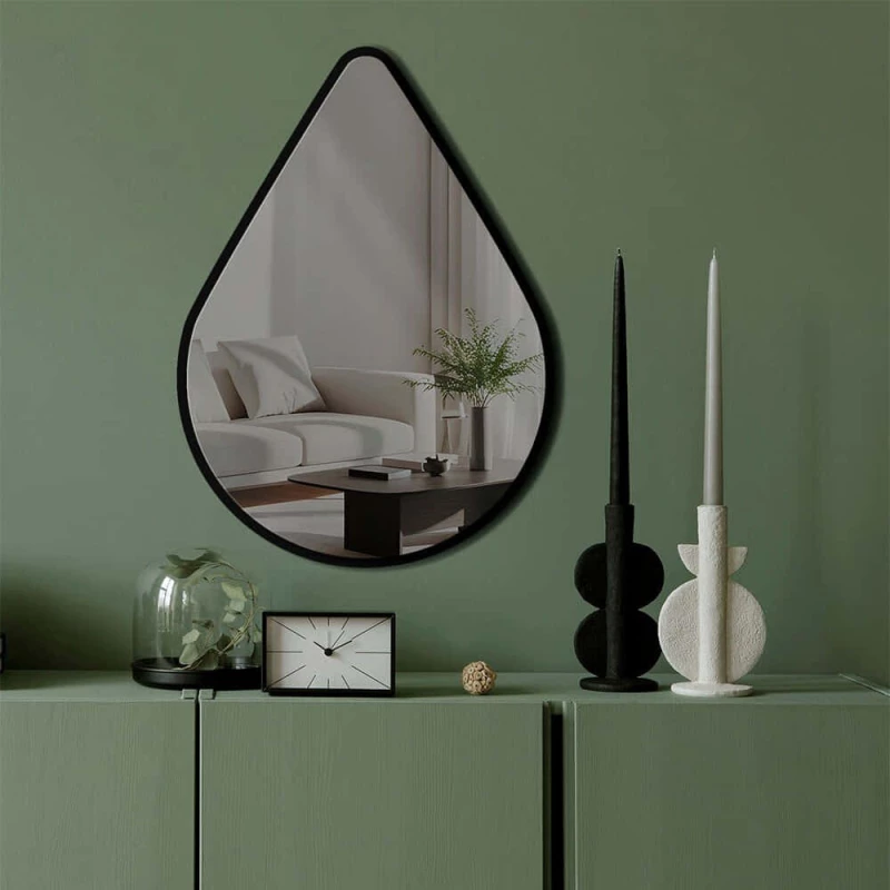 Καθρέπτης Τοίχου 587MRX1153 40x55cm Black-Smoke Wallity Plexiglass
