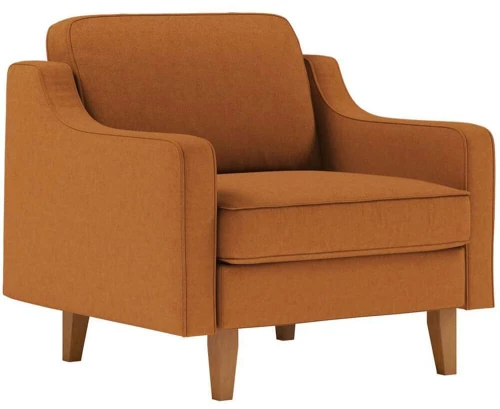 Πολυθρόνα Αδιάβροχη Robin 918CMF1105 90x87x84cm Caramel-Walnut