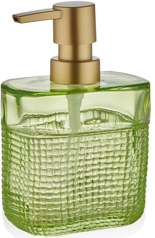 Δοχείο Κρεμοσάπουνου 984TMA1288 10x10x15cm Green L'Εssentiel Maison Γυαλί