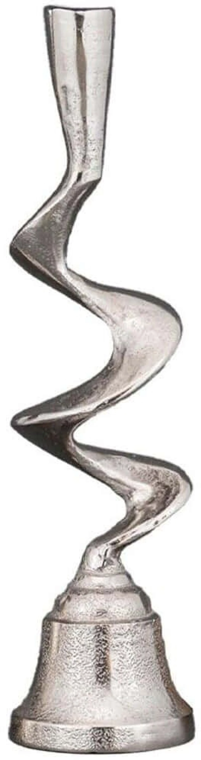 Κηροπήγιο Flamme 034361 11,5x11,5x45cm Silver Αλουμίνιο