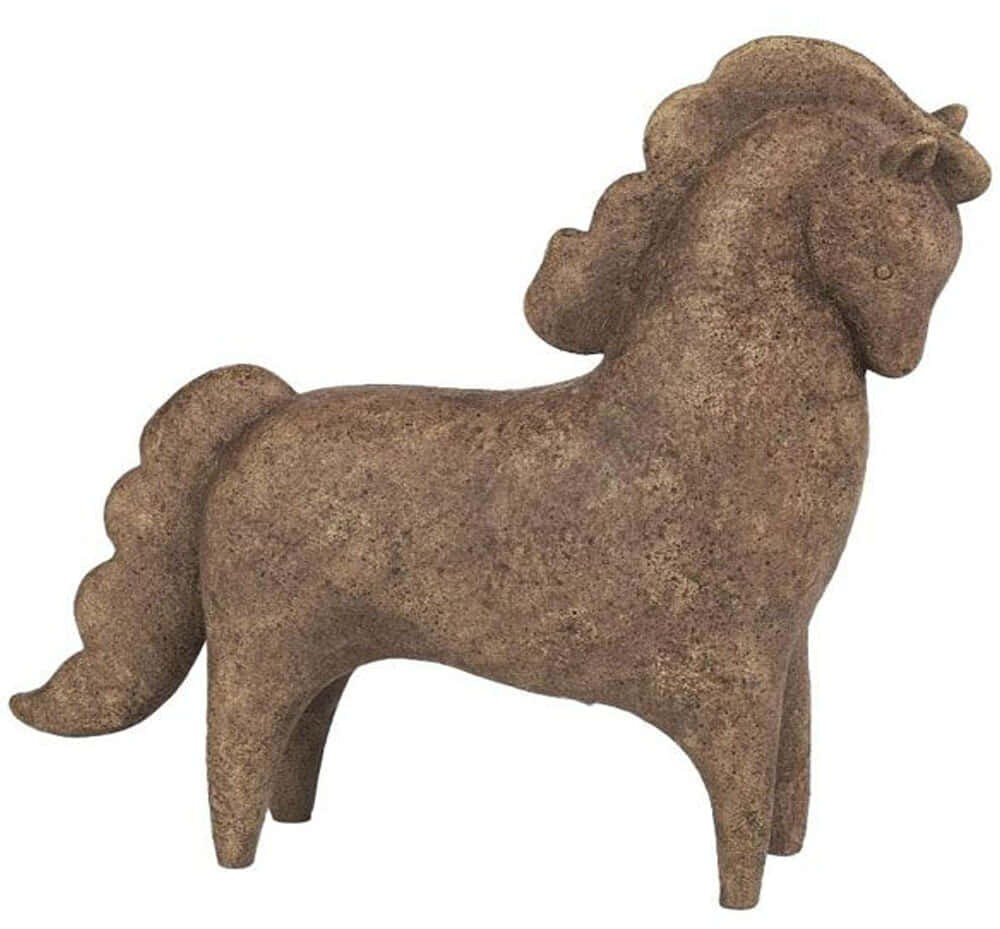 Διακοσμητικό Άλογο Noble 034698 28,1x7,1x25,3cm Brown Ρητίνη