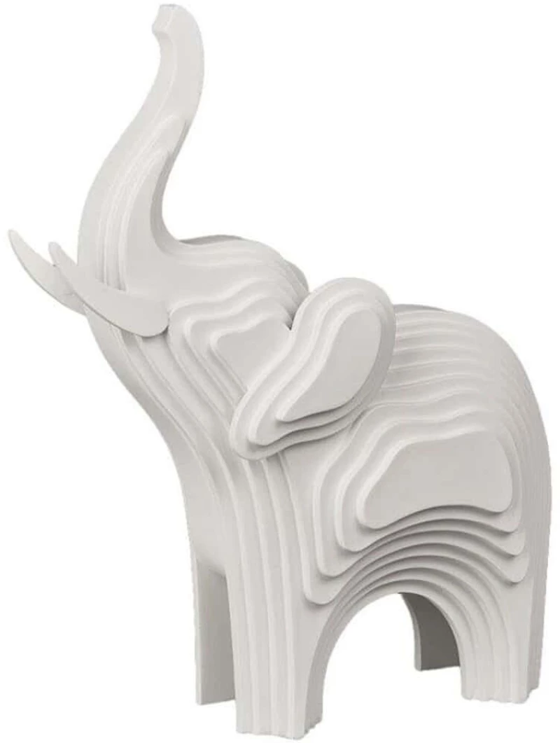 Διακοσμητικός Ελέφαντας Archi 034693 28,4x11,7x35,7cm Off White Ρητίνη