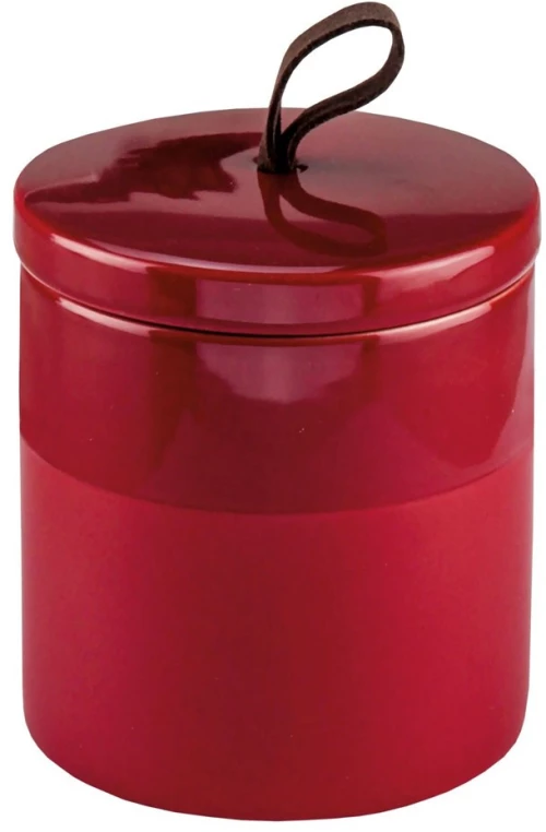 Δοχείο Για Βαμβάκι Deep 8681 8,4x8,4x10cm 468 Red Kleine Wolke Κεραμικό