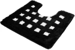 Πατάκι Λεκάνης Boxes 9197 185 White-Black Kleine Wolke 55x50 Polyacrylic