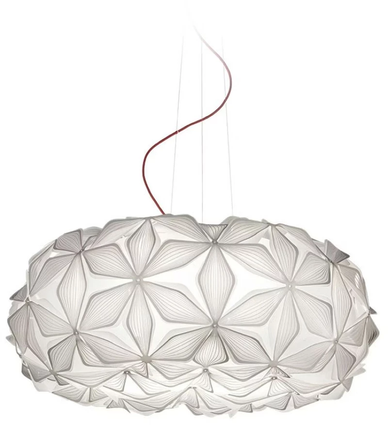 Φωτιστικό Οροφής Κρεμαστό C'est La Vie Large 4x12W E27 70x28cm White - Red Wire Slamp