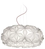Φωτιστικό Οροφής Κρεμαστό C'est La Vie Large 4x12W E27 70x28cm White - Red Wire Slamp