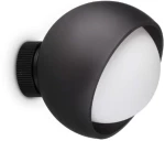 Φωτιστικό Τοίχου Bloom 366562 D17 G9 17x15,7cm Black Ideal Lux