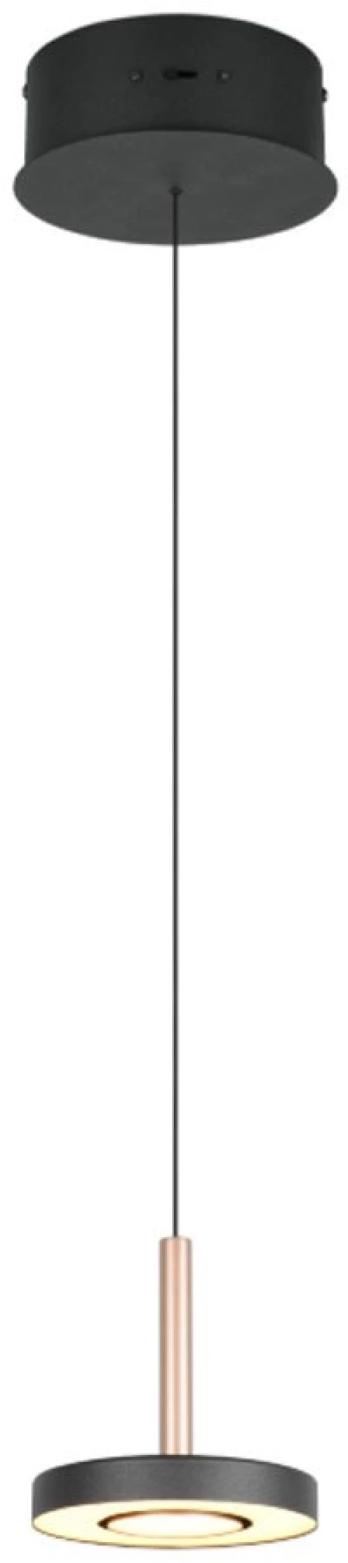 Φωτιστικό Οροφής Κρεμαστό Guano 334410165 8W SMD 850lm 2300+3000+4000K 15,5x200cm Coffee-Black Trio Lighting