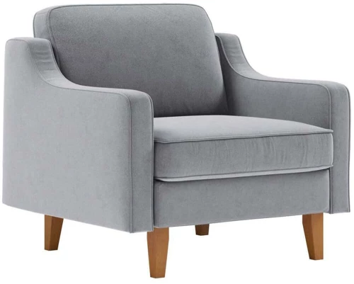 Πολυθρόνα Αδιάβροχη Robin 918CMF1109 90x87x84cm Fog Grey-Walnut