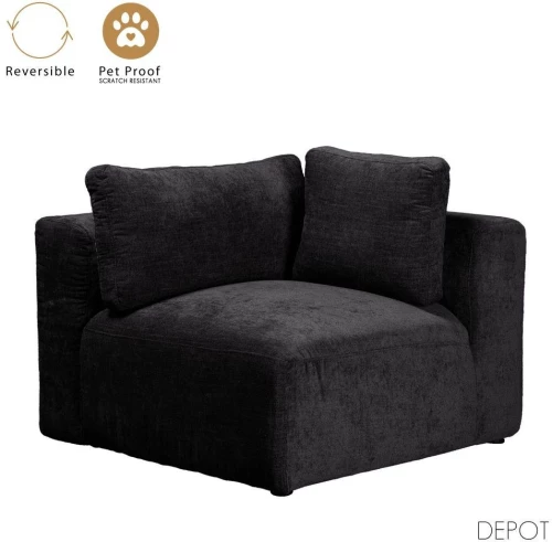 Πολυθρόνα Box 71-0140 Με Μπράτσο 107x107x85cm Anthracite