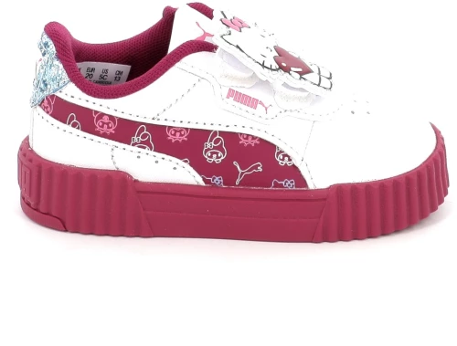 Παιδικό Αθλητικό Παπούτσι για Κορίτσι Puma Carina 3.0 HK&FR 2 V Inf Χρώματος Λευκό  403397-01