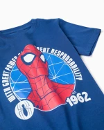 Zippy Σετ Βερμούδα Και Μπλούζα Μακώ Με Spiderman, Μπλέ Κοκκινο