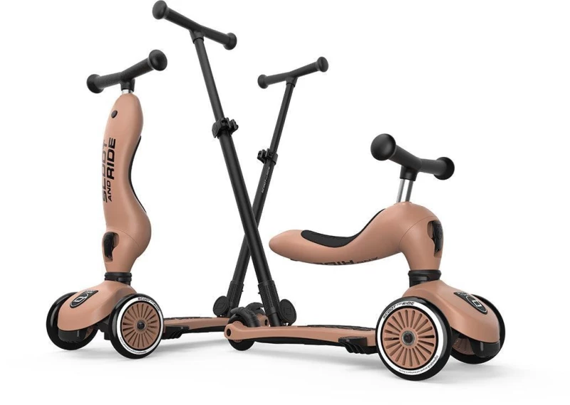 Scoot & Ride Ποδήλατο Ισορροπίας & Πατίνι 2 σε 1 Highwaykick 1 Push and Go Mocca