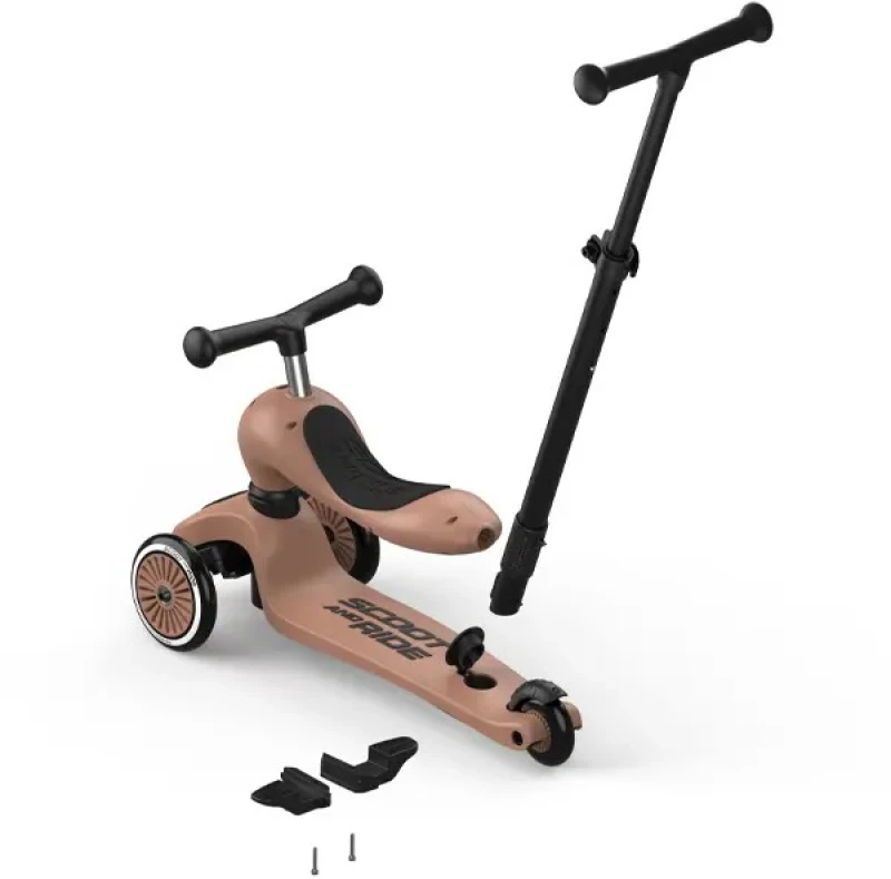 Scoot & Ride Ποδήλατο Ισορροπίας & Πατίνι 2 σε 1 Highwaykick 1 Push and Go Mocca