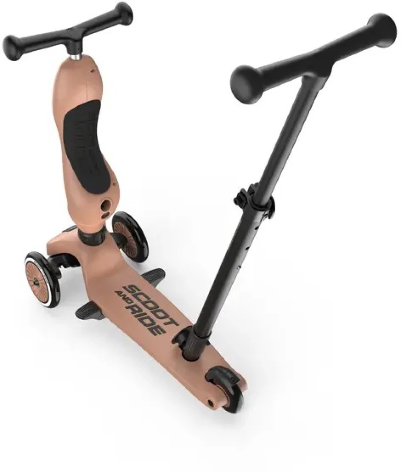 Scoot & Ride Ποδήλατο Ισορροπίας & Πατίνι 2 σε 1 Highwaykick 1 Push and Go Mocca