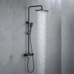 Ρυθμιζόμενη Στήλη Ντουζ με Μπαταρία 110cm SKY22N-04 Μαύρο Ματ